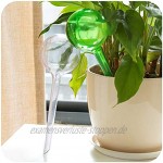 GLITZFAS Bewässerungskugeln 8er Set Dosierte Bewässerung Kunststoff Wasserspender für Topfpflanzen Transparent