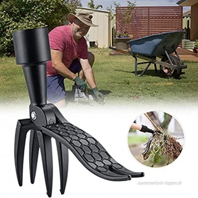 Lubudup Unkraut Jäter Stand-Up-Unkrautabzieher-Werkzeug mit Fußpedal-Klaue Unkraut-Wurzel-Entferner Outdoor-Killer-Werkzeug für Gartenrasen