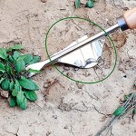 YAVO-EU Unkrautstecher Edelstahl Ampferstecher zur Garden Grundausstattung mit Holzgriff Gartengeräte Gartenwerkzeug
