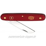 FELCO Okulier- und Schneidmesser Klinge 57 mm Messer für Rindenpfropfen Schneiden von Stecklingen roter Nylongriff 3.90 50