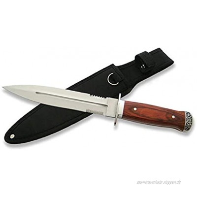 USA Saber Survival Saufänger Hirschfänger Dolch Dagger Freizeitmesser Outdoor Messer mit Scheide 28 cm Groß Knife Gartenmesser Gürtelmesser