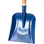 KADAX Sandschaufel aus Stahl Schaufel mit leichtem Stiel Spaten mit D-Griff Erdschaufel Gartenspaten für Sand Kies Erde Gartenschaufel Holz Blau