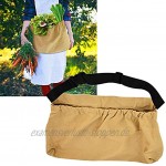 Les-Theresa Obst-Pflücktasche zweifarbig verstellbare Oxford-Stoff-Tasche zum Aufhängen Gartenarbeit im Freien Bauernhof Gemüsetasche.Khaki
