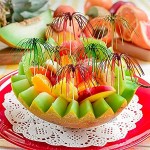 QXPDD 100 Stück Folienrüsche Feuerwerk Cupcake Picks Party Cake Topper Food Picks für Kuchen Dekoration Partybedarf Weihnachtsdekoration