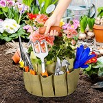 Achort Gartenwerkzeug Garten-Set Gartengeräte Set Gartenwerkzeuge mit Gartenhandschuhen Kelle Transplanter Weeder Handrechen Handgabel und Gartentasche