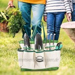 DEWINNER Gartenwerkzeug-Set Handwerkzeug Geschenk-Set Outdoor-Gartenarbeit Umpflanzen für Gärtner mit robuster Tragetasche zur Aufbewahrung
