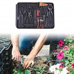 DIYARTS Bonsai Werkzeugset Topfschere Gartenschere Hardware-Werkzeuge Schnittschere Set mit schwarzer Aufbewahrungstasche