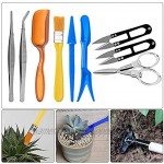 Gobesty Bonsai Werkzeug-Set 13 Stück Mini-Garten-Pflanzwerkzeug-Set Sukkulenten Werkzeuge Gartenwerkzeug für Gärten und Topfpflanze
