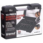 Trend Set SS8 X 1 4TC 1 4-Zoll Durchmesser Schaft Starter Cutter Set – Schwarz Weiß 12-teilig