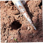 Garten Puncher Dibber Boden Stanzen Sämlingspflanz Seeding Werkzeug Zwiebelpflanzer Edelstahl mit Griff Lochen