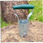 JINTY Handbetriebener Blumenzwiebel-Gras Plugger Werkzeug mit Tiefenmarkierung für Garten Graben Nachfüllen von Pflanzen