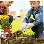 JINTY Handbetriebener Blumenzwiebel-Gras Plugger Werkzeug mit Tiefenmarkierung für Garten Graben Nachfüllen von Pflanzen
