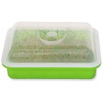 QQSS Keimschalen für Sprossen mit Deckel BPA-freies Keimungsset Für Sojabohnensprossen Züchter Weizengras Züchter Geeignet für Küche Balkon Garten
