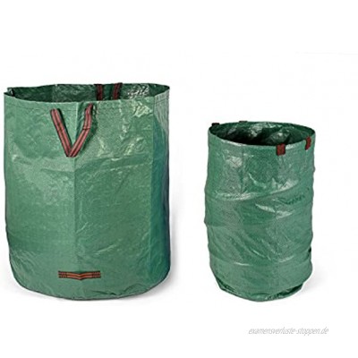 Fundwerk Garten-Abfallsack 272L & 500L im 2er Set | Die Gartenabfallsäcke sind bestens geeignet als Laubsack und für Grünschnitt | dunkelgrün