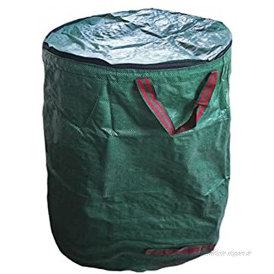 Gartenabfallsäcke große Kapazität wiederverwendbar faltbar wasserdicht mit Deckel reißfest Blattgrasbeutel Größe: 10 Liter