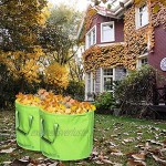 Gartensack 125L Gartenabfallsack aus Premium Oxford Selbststehend und Faltbar Abfallsäcke für Gartenabfälle Laub Rasen Pflanz Grünschnitt Geschenk 1 Paar Gartenhandschuhe