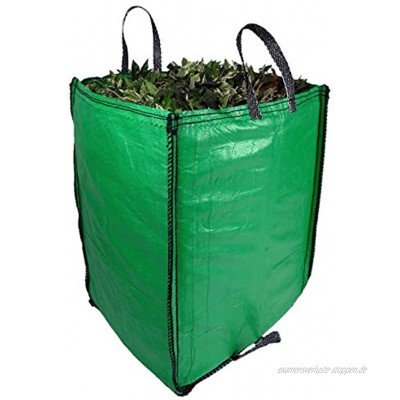 Sackmaker Jumbo Garden Abfallbeutel 272 Liter Premium Grade Industriestoff und Griffe Schwerlast-Garten Grüne Abfallsäcke 1 Taschen