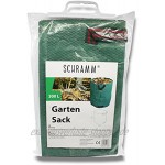 Schramm® 3 Stück Gartensäcke 160 L Polypropylen Gewebe PP Gartensack Garten Sack Säcke Big Bag Laubabfall