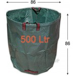 vabiono 2X 500 Liter Gartensack Laubsack Premium aus solidem Polypropylen-Gewebe PP 150g m²