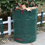 Wiederverwendbare Gartenabfallsäcke ca. 400 Liter 4 Stück wiederverwendbar für Rasen 34 cm H96 cm Gartenabfall Laubbeutel für Gartenarbeit Rasen Pool Abfalleimer