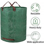 Wiederverwendbare Gartenabfallsäcke wiederverwendbar strapazierfähig für Gartenabfälle Laubsäcke Rasentaschen 3 Stück
