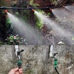BOLORAMO Bewässerungssystem 15 m einstellbare automatische Mikro-Bewässerungssets Gartenbewässerung Sprinkler Düsenset Tropfer Schlauchzubehör