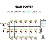 GreeSuit Automatisches Tropfbewässerungsset Big Water Zimmerpflanzen mit Mini-Größe Selbstbewässerungssystem mit programmierbarem Intervall-Timer 1-23 Stunden 1-30 Tage für 15 Topfpflanzen