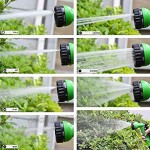 PENVEAT Flexibler Gartenschlauch Erweiterbarer Wasserschlauch Bewässerungs-Spritzpistolen-Set Auto-Bewässerungsschlauch mit Spritzpistolen-Bewässerungsset 25FT-150FT 50FT