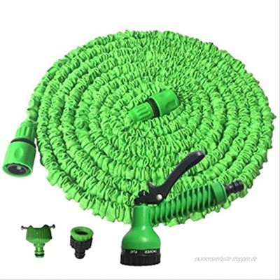 Vimmor Erweiterbare Flexible Wassergartenschlauchrohr-bewässerungsspritzpistole Für Die Autowaschanlage Reinigungssystem Bewässerungssystem Bewässerungsset Wasserschlauch 25ft-7.5m Grün