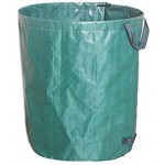 WGDPMGM Gartensäcke 2 Packungen Faltbarer Gartenmüllsäcke Wiederverwendbare Blattsäcke leichte Mülleimer mit großer Kapazität Capacity : 120L 45xH76cm Color : Green