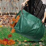 WGDPMGM Gartensäcke 300-Liter-Garten-Trash-Tasche mit großer Kapazität wiederverwendbarer Blatt-Taschen-Mülleimer Faltbarer Müllsammelbehälter Color : 1pc