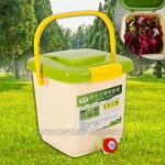 9L Bokashi Küchenkomposter Garten Küchenkomposter Starterset Komposteimer Mülleimer Eimer Kompostbehälter für Lebensmittelreste
