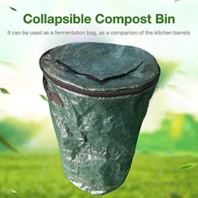 Further Gartenkomposter zusammenklappbar robust groß robust Gartenabfall Müllbeutel selbststehend und faltbar