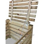 GartenDepot24 Komposter Brettkomposter aus Holz mit Deckel 100x100x80 cm ca. 650 L
