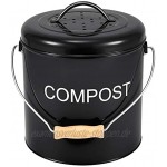 Gartendünger Mülleimer mit Deckel rostfrei Kompostdose für Küche Garten Dünger Deodorant Mini-Eimer mit Deckel Aufbewahrungsbehälter