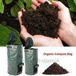 Mecozy Umweltfreundlicher Kompostbeutel für Gartenabfälle hausgemachter Bio-Ferment-PE-Kompostbeutel für Garten und Hof.