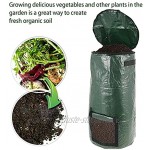 miuline 15 34 Gallonen Kompost Tasche Bio-Kompostbeutel Gartensack für Earthworm Dung15加仑