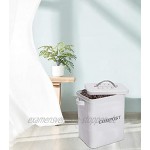 Xbopetda Edelstahl-Komposteimer für Küchenarbeitsplatte 3 Liter inkl. Kohlefilter mit Deckel und Griff Komposter für Zero-Abfall-Recycling Komposteimer – Weiß