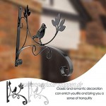 ZQO Wall Hanging Plant Bracket Retro Outdoor Indoor Garden Hook Plant Hanging Hooks Wall Brackets Hanging Basket Brackets Wrought Suitable for Garden Courtyard Balcony Porch