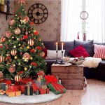 DecroXmas Weihnachtsbaum Rock weiß künstliche Plüsch Baum Rock untere Abdeckung 122 cm Weihnachtsfeiertag Party Dekorationen