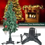 Weihnachtsbaumständer Elektrischer Christbaumständer Rotierender Weihnachtsbaumständer Stabiler 360 Grad rotierender für Baumhöhe bis 2,1m