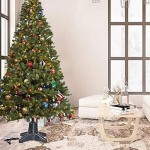 Weihnachtsbaumständer Elektrischer Christbaumständer Rotierender Weihnachtsbaumständer Stabiler 360 Grad rotierender für Baumhöhe bis 2,1m