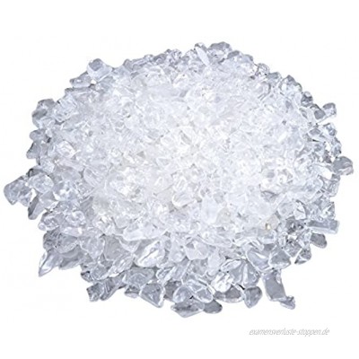 Bergkristall Mini Trommelsteine | 300 gramm Edelsteine | Chips 5-10 mm Durchmesser | Klare Premium Qualität