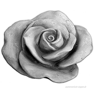 gartendekoparadies.de Massive Steinfiguren Dekorationselement Stück 2 Steinblüte Blume Rose Steinrose Steinguss Gartendeko frostfrei