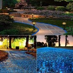 Tianher Leuchtende leuchtsteine 180 Stück Bunte Kieselsteine Mischfarbe Floureszierende für Kinder Garten Dekor Leuchtkiesel Aquarium Gehweg Steine