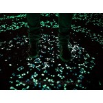 YSD 100 Stück künstliche grüne leuchtende Kieselsteine für Garten Gehweg oder Springbrunnen Aquarium Gehweg Hof & Aquarium dekorative Steine