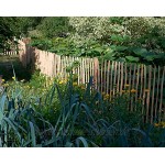 BOGATECO 3 x Haselnuss Staketenzaun Pfosten | Höhe 150 cm | Angespitzte Holz-Pfahl | 3-teiliges Set für einen 500 cm Langen Gartenzaun