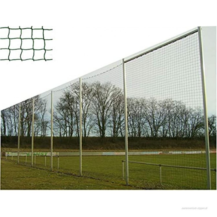 Konege Ballfangnetz Höhe 3,0m Länge wählbar 12,0cm Kordel 3,0mm randverstärkt grün