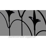 Relaxdays Beeteinfassung zum Stecken 4 Zaunelemente HxB: 28,5 x 39 cm Metall Beetzaun für Garten Vintage schwarz
