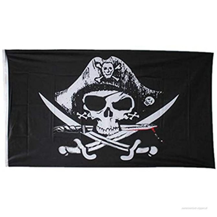 90x150cm Bandera Gran Große Banner Flagge Nationalflagge Gedruckt Polyester-Piraten-Schädel Mit Messing Grommets